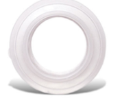 Low Pressure Adapter Sur-Fit Natura® Transparent, 2-1/4 Inch Flange